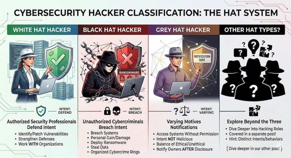 3 Common Types of Hackers